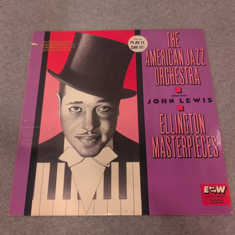 American Jazz Orchestra John Lewis Ellington Masterpieces Vinyl LP 1989 91423-1 - Picture 1 of 5